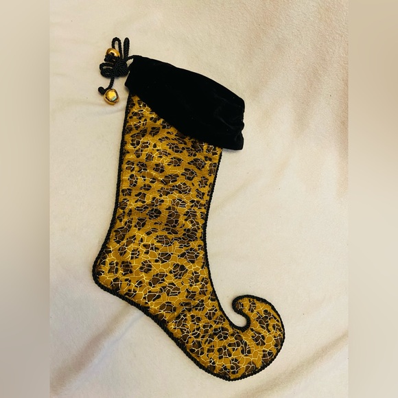 Holiday Stockings set of 3, Cheetah Print - Picture 2 of 3